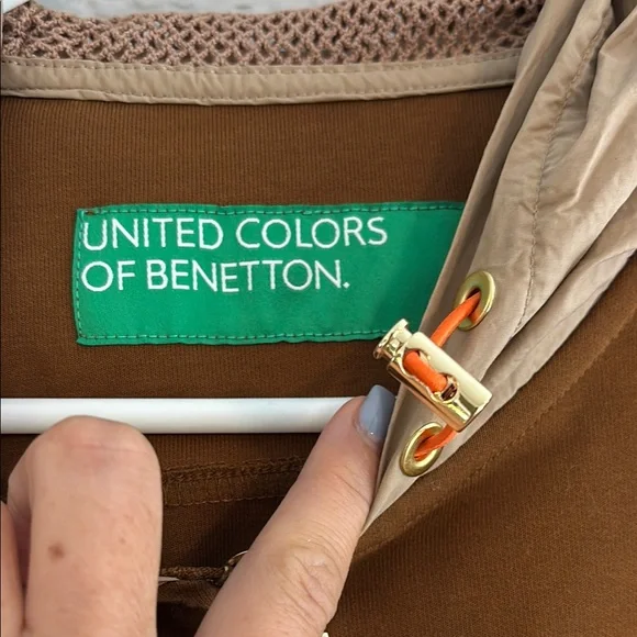 United Colors Of Benetton Brown Bomber Jacket - Picture 3 of 7
